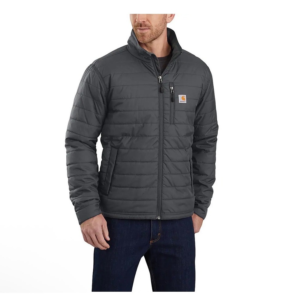 Carhartt Gilliam Jacket Mens XL Tan Beige Rain Defender Quilted Puffer 102208-M